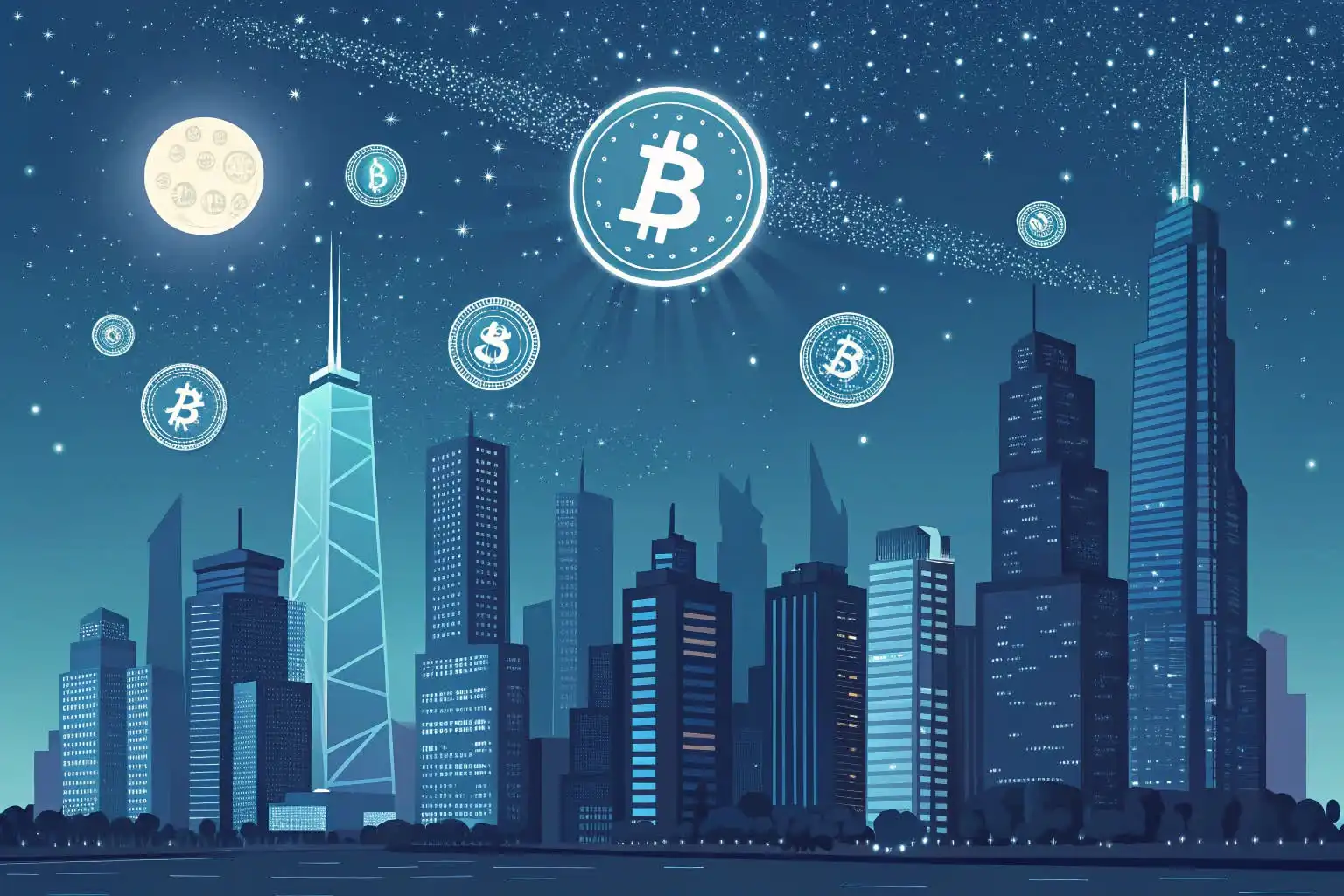 Person analyzing crypto data or exploring blockchain platforms on a digital device