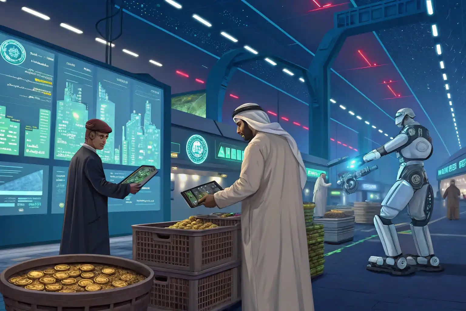 Person analyzing crypto data or exploring blockchain platforms on a digital device