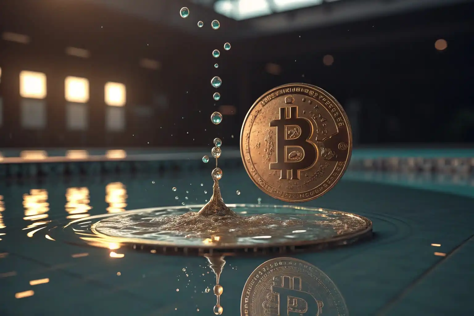 Person analyzing crypto data or exploring blockchain platforms on a digital device