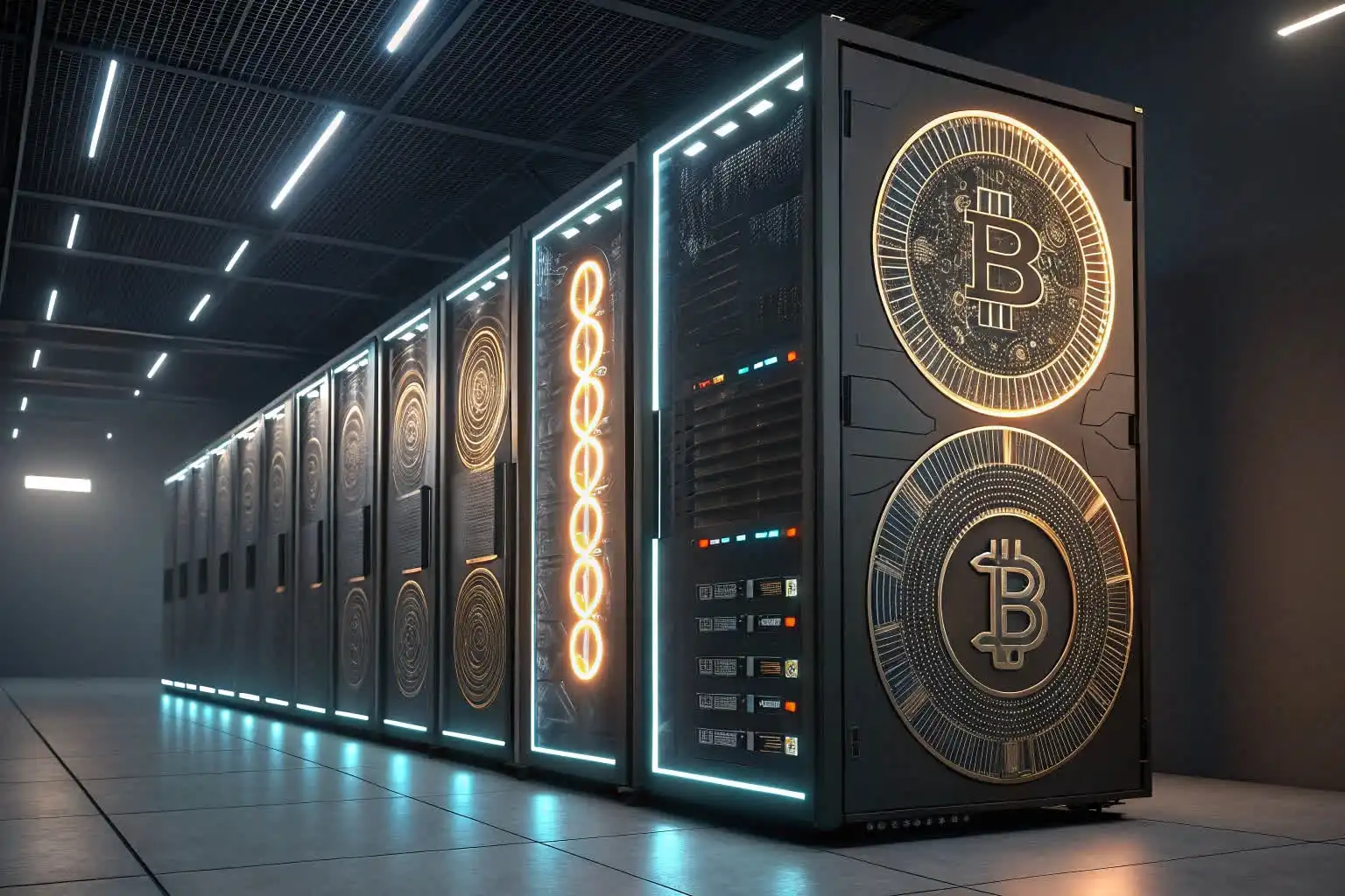 Person analyzing crypto data or exploring blockchain platforms on a digital device