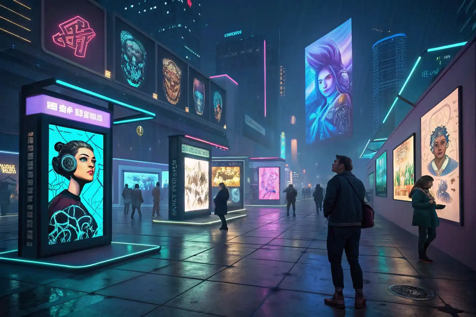 Person analyzing crypto data or exploring blockchain platforms on a digital device