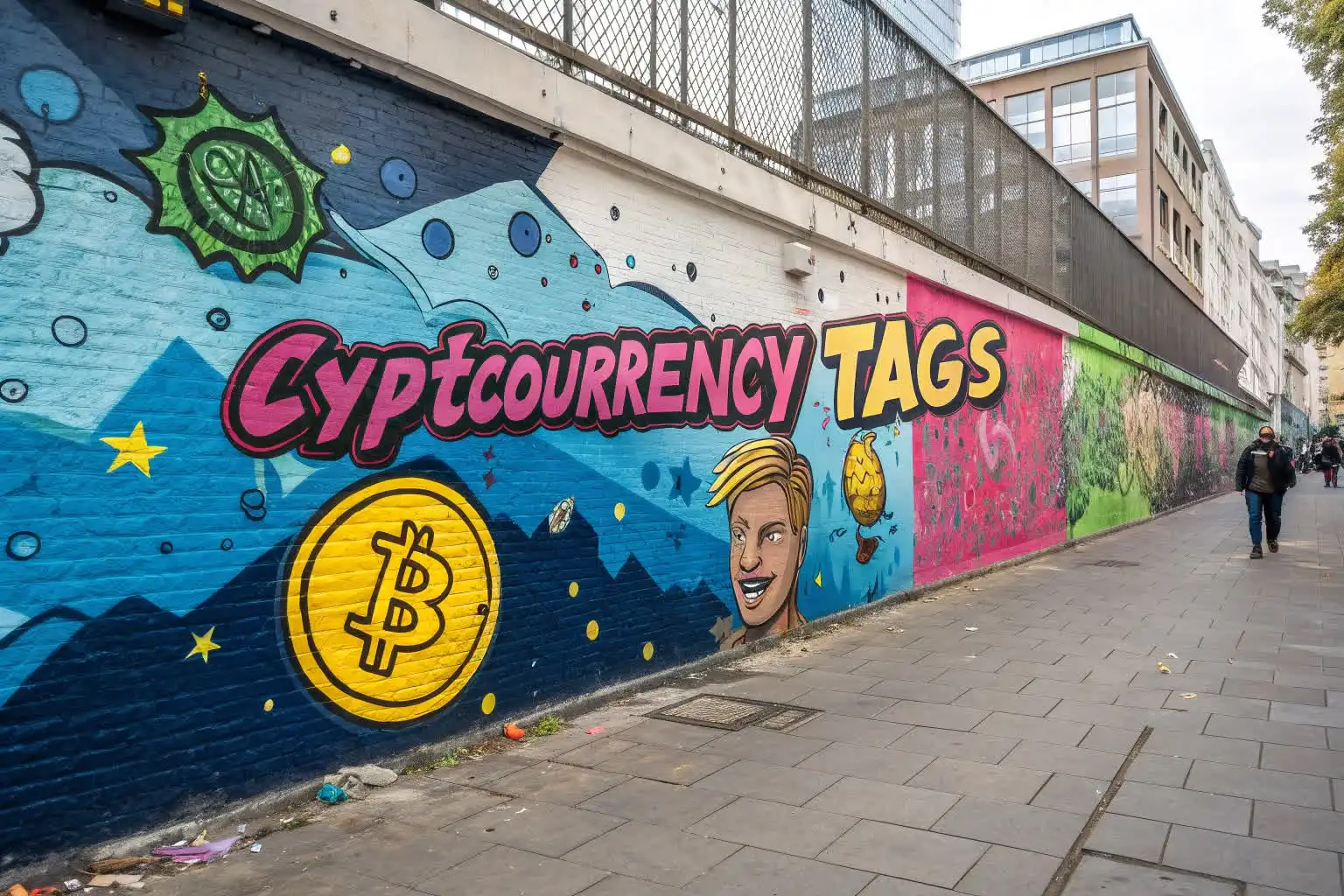 Person analyzing crypto data or exploring blockchain platforms on a digital device