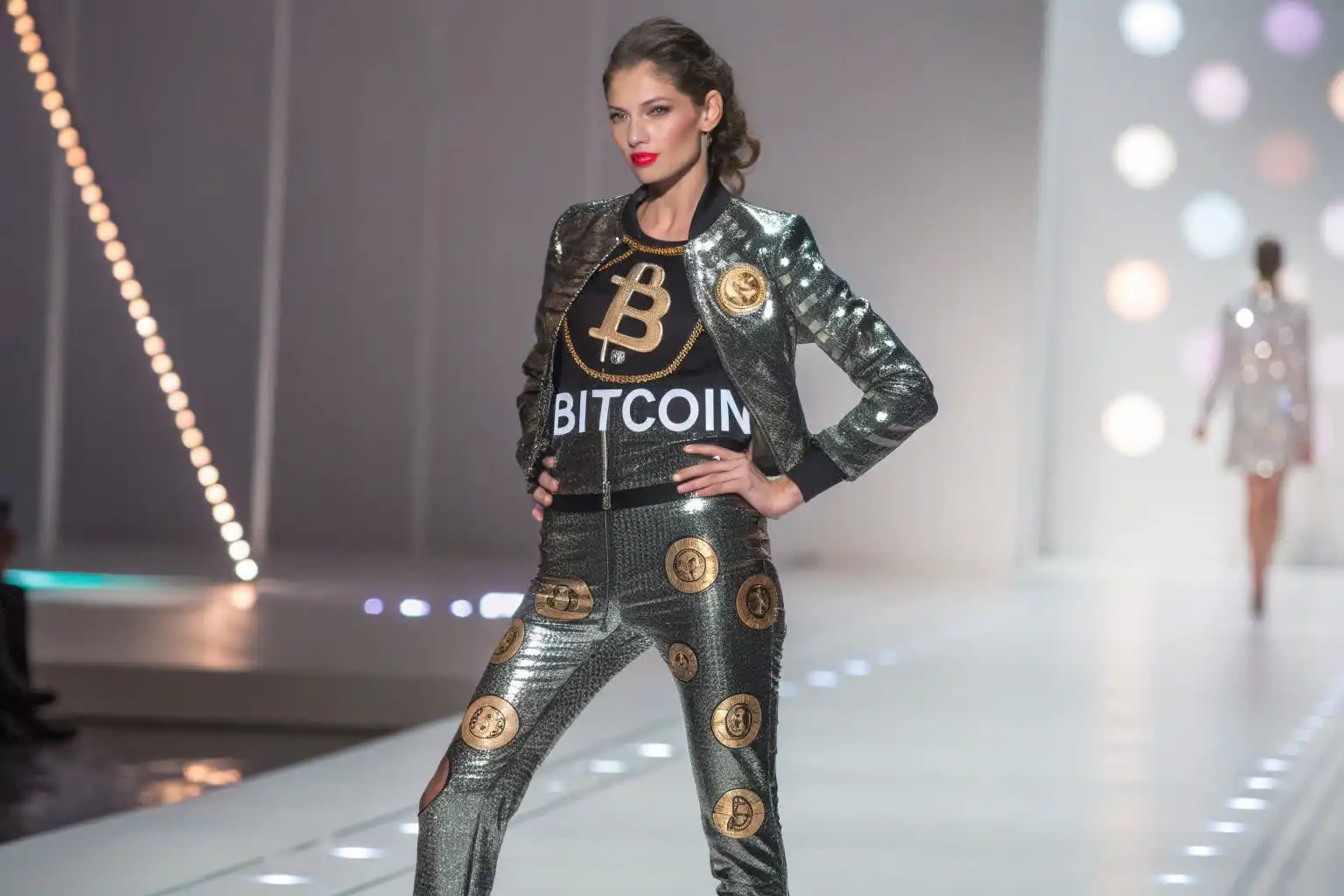Person analyzing crypto data or exploring blockchain platforms on a digital device